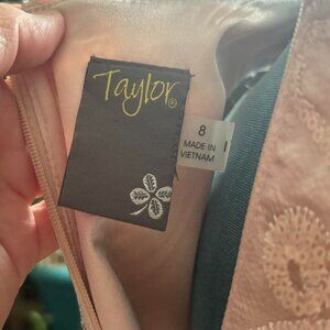 Taylor cream colored dress with lace and sequins